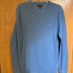 BLUE GUESS THERMAL SHIRT
